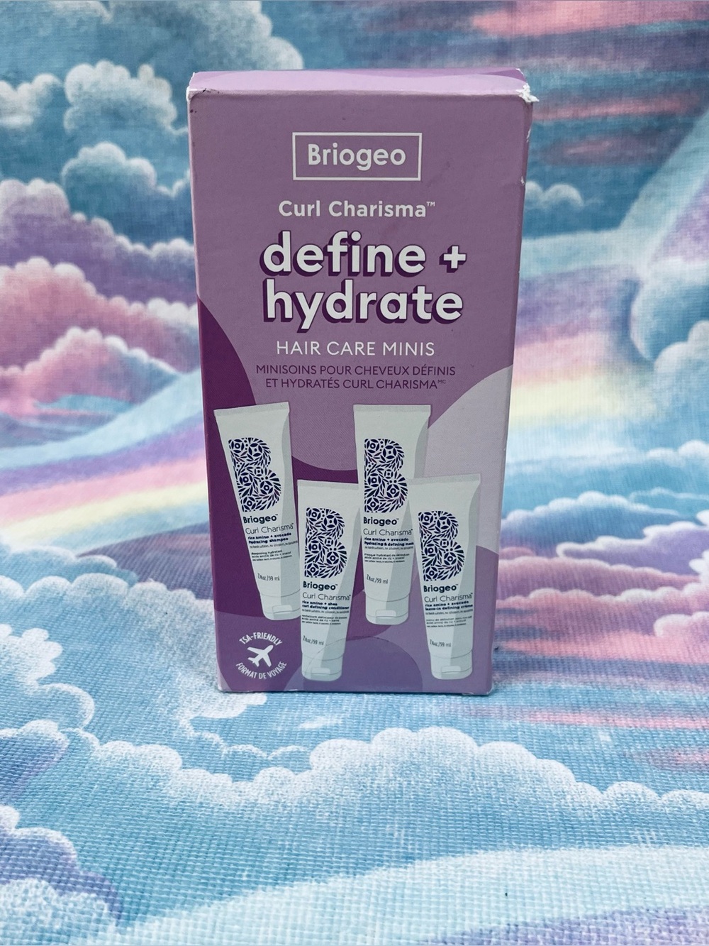 Briogeo NIB Curl Charisma 4 Piece Box Set define + hydrate Hair Care Minis 2 oz